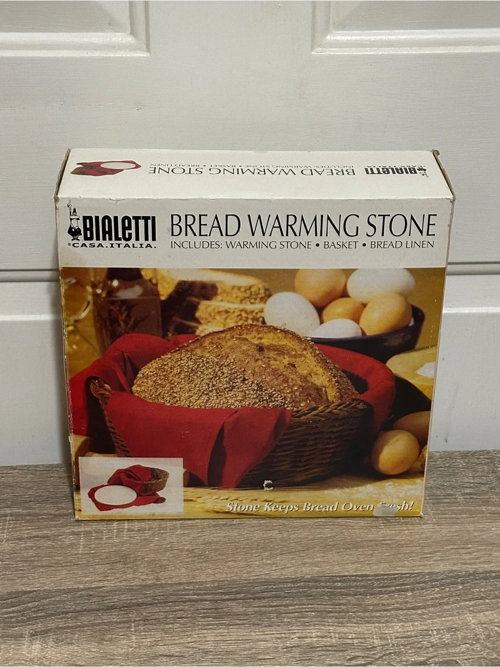 Bialetti Casa Italia Bread Warming Stone - New, Never Used, Factory Sealed
